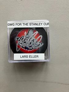 Lars Eller Autographed Washington Capitals Stanley Cup Puck 1st Cup !!!! - Picture 1 of 1