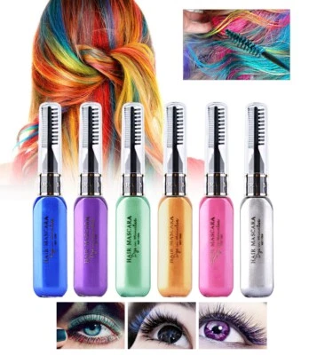 OHICO Temporary Hair Colour Dye Hair Chalk Fun Party Mascara - Choose Colour