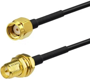 2pcs WiFi-Antennenverlängerungskabel RP-SMA für drahtlosen Netzwerkkartenadapter - Bild 1 von 18