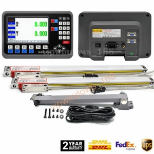 2Axis/3Axis LCD DRO Display Digital Readout+Linear Scale Sensor Encoder CNC Mill - Picture 1 of 41