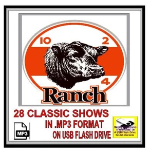 10-2-4 RANCH 28 Select Western Old Time Radio Shows OTR MP3 On USB Flash Drive - Picture 1 of 7