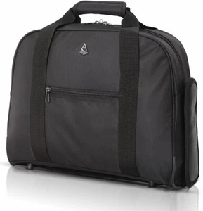 40x30x15 British Airways KLM Cabin Luggage Under Seat Flight Bag Holdall Black - Picture 1 of 6