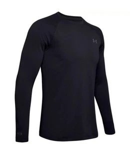 Under Armour 1343244 Men's Black UA ColdGear Base 2.0 Baselayer Shirt, Medium - Picture 1 of 1
