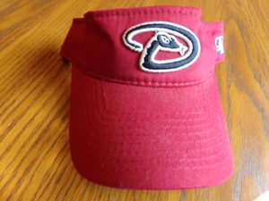 ARIZONA DIAMONDBACKS "Red" Outdoor Cap OSFM Curved Bill VISOR, $18 NWT - Picture 1 of 12
