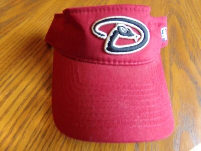 ARIZONA DIAMONDBACKS "Red" Outdoor Cap OSFM Curved Bill VISOR, $18 NWT - Image 1 of 4