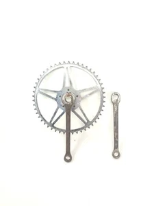 vintage guarnitura crankset  170 50  cottered bike Magistroni Corsa Road 30s 40s - Picture 1 of 7