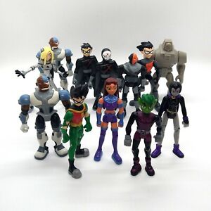 Teen Titans bendai cartoon lot 12 loose action figures complete team + Red X