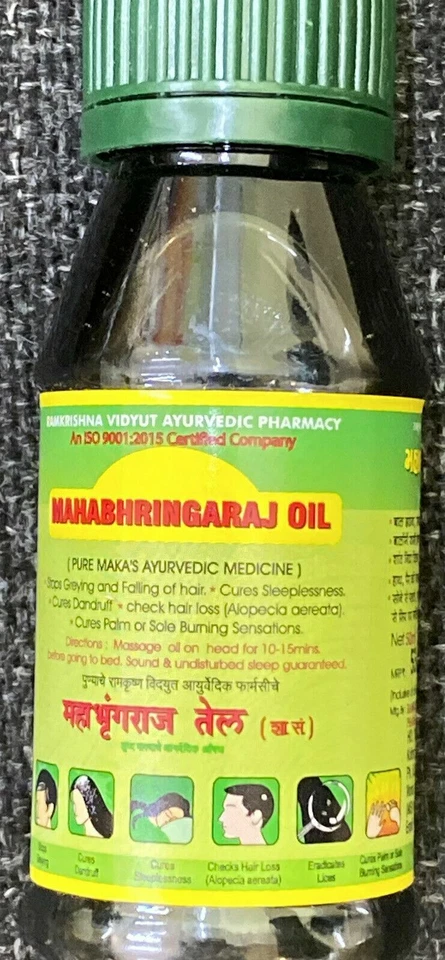 NATURAL CARE 53 Mahabhringraj Herbal Hair Oil Falling Hair Premature Greying 50ml