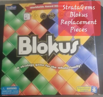 Pieza de repuesto individual Blokus Educational Insights 2005 StrataGems tú eliges Foto 1 de 4