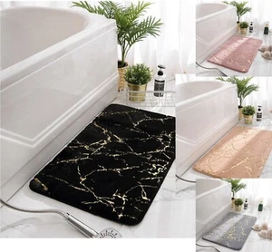 Bathroom Floor Rectangle Rug Modern Living Room Bedroom Carpet Anti Skid Soft - Picture 1 of 17