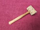 VINTAGE  GARLAND NO. 5  RAWHIDE MALLET 2-3/4" FACE-MADE IN USA
