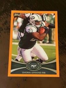 SHONN GREENE 2012 Topps # 392 ORANGE #d /86 Jets - Picture 1 of 2