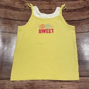 Girl’s Gymboree Citrus Cooler Double Layer 100% Sweet Tank Top Size 12 - Picture 1 of 4