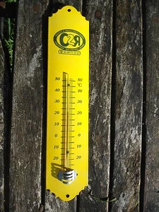 AUTHENTIQUE THERMOMETRE Extérieur EMAILLE Made in France EMAIL VERITABLE 800°C  - Picture 1 of 1