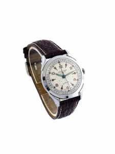 Lanco Lanco Fon alarm mens wristwatch stainless steel 50's NOS - Picture 1 of 11