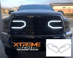 Replacement 10-18 Ram 2500 3500 4500 Big Horn Grille Led Lights Pair White - Bild 1 von 6
