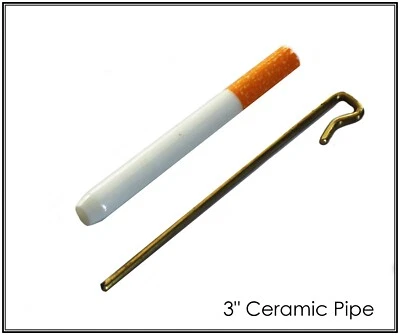 3" Ceramic One Hitter Pipe-Cigarette Style - Image 1 of 3