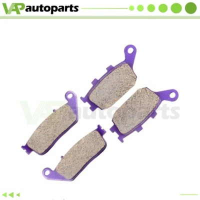 Front Rear Carbon fiber Brake Pads For 2004-2009 2005 2006 2007 HONDA VTX 1300 C - Imagem 1 de 4