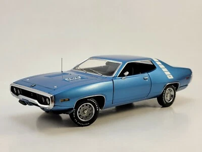 Franklin Mint 1971 Plymouth Road Runner 440 6-Pack "TRUE BLUE" LE 1:24 - Image 1 of 4