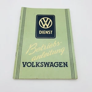VW BEETLE BETRIEBS ANLEITUNG JUNI 1952 BREZEL KÄFER LAST VERSION BEFORE ZWITTER - Picture 1 of 12