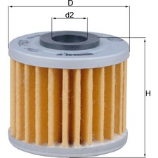 Oil filter - element ox 793 by mahle