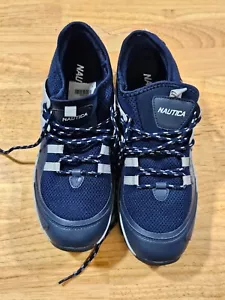 Nautica Herren Backwoods Wandern Utility Schuhe marineblau grau Größe 9 neu ohne Etikett - Bild 1 von 7