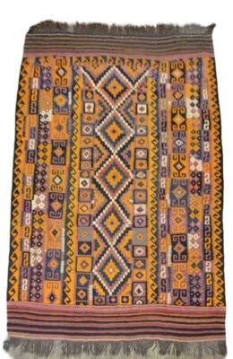Размер 8'7" x 13'7" 100% чистая шерсть ручной работы афганский Maimana Kilim около 1950-х  - Изображение 1 из 4