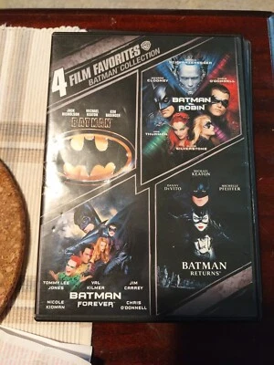 Batman/Batman Robin/Forever/Returns DVD 4 Film Favorites Collection Widescreen. - Image 1 of 2