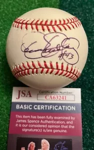 DENNIS ECKERSLEY Autogramm signed RAWLINGS ONL Baseball JSA COA/HOLO - Bild 1 von 3