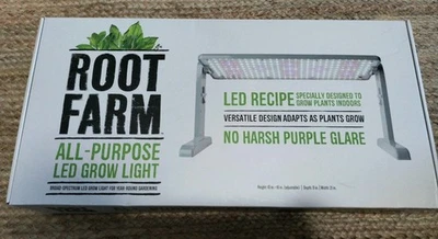 Panel de luz LED de crecimiento Root Farm 21” x 9” plántulas de plantas de flores de interior SIN ADAPTADOR Foto 1 de 4