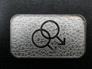 PRIDE COLLECTION "EQUALITY" COINSBULLION 1 TROY OZ SILVER BAR .9999 FINE SILVER  - Picture 1 of 2