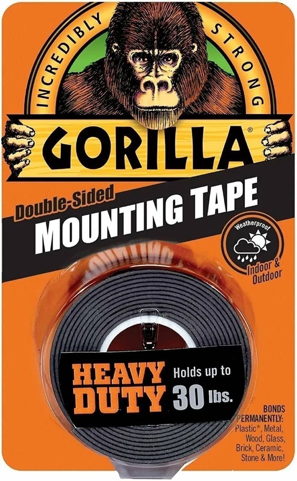 Gorilla Glue Gorilla Double-Sided Heavy Duty Mounting Tape 1"X60"-Black - Image 1 of 1