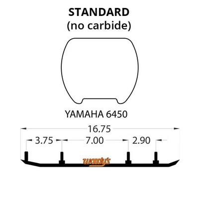 Woodys Wear Bar для снегохода 1998 - 2000 Yamaha VT700 Venture 700 - Изображение 1 из 2