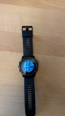 Garmin Fenix 5X Plus 47mm Zaffiro Orologio GPS Multisport Nero con Cinturino Nero - Immagine 1 di 4