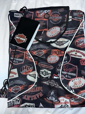 Mochila Harley Davidson Sling Ligera 14”x18” Negra Naranja Blanca NUEVA CON ETIQUETAS Foto 1 de 4