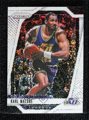 2024-25 Panini Prizm Legends White Sparkle Prizm Karl Malone #289 Salón de la fama Foto 1 de 3