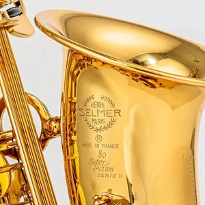 French 802 alto saxophone Alto E-flat lacquer gold brass Alto sax with case - Picture 1 of 13