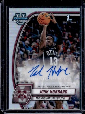 2024-25 Bowman Chrome U Josh Hubbard Prospect Auto Refractor #35 - image 1 of 2