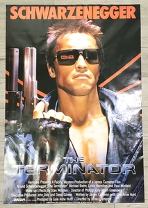 The Terminator (1984) Arnold Schwarzenegger Movie Poster Rolled 27x39 Vintage - Picture 1 of 15
