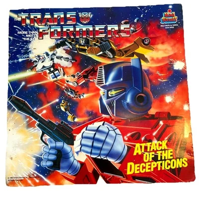 1985 Transformers Attack Of The Decepticons LP Vinyl Record Retro Vintage Hasbro - Image 1 of 4