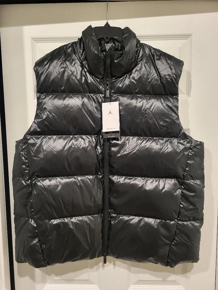 Nike Air Jordan Therma-Fit Flight Down Puffer Vest Black FV7273-010 LARGE