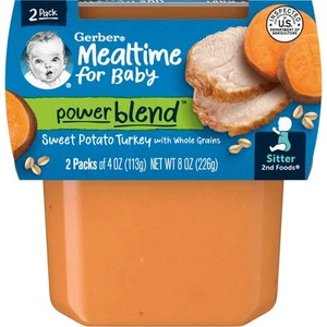 Mealtime for Baby, Power Blend™, 2nd Foods®, Sweet Potato Turkey with Whole - Picture 1 of 3