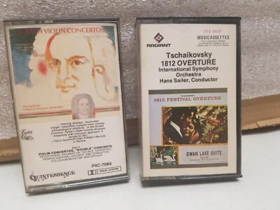 Tschaikovsky 1812 Overture & Back's Violin Concertos Cassette Tapes - Image 1 of 4