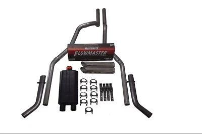 道奇 Ram 1500 94-03 2.5 英寸双排气套件 Flowmaster 50 Slash Tip Corner Exit — 第 1/3 张图片