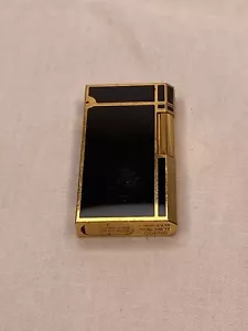 Caran d’Ache Lighter #115656 Swiss Made Lacquer Black & Gold - Picture 1 of 7
