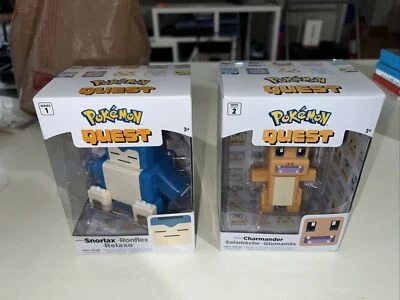 Pokemon QUEST Charmander & Snorlax Vinyl Figure Pokémon Lot Brand New In Boxes - Image 1 of 4