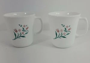 Vintage Corning USA Coffee Tea Cups Two D Handled Mugs. Microwave Safe. - Picture 1 of 7