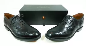 *Allen Edmonds Whitney Black Calf Leather WIngs Derby Oxfords Men’s 12D Open Box - Picture 1 of 12