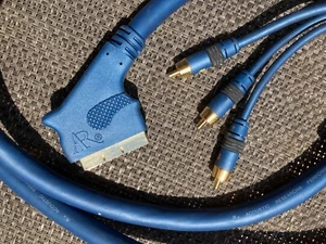 Acoustic Research Cable - SCART Male To 3X RCA Male Video/Stereo Gold-Plated 2M - Picture 1 of 1
