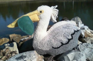 Pelican 3-D Rug Hooking Paper Pattern - Prairie Road Designs - Picture 1 of 3